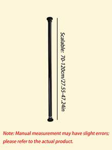 1PC Thickened 0.86-Inch Tube, Drill-Free Tension Rod, Extendable Shower Curtain And Curtain Rod, Wardrobe Hanging Rod, Balcony Clothes Drying Rod, Door Curtain Support Rod, An Essential Household Tool With Easy Installation - multicolor - View 14
