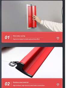 60/40/26 Cm Gypsum Tools For Painting Walls, Smooth Scrapers For Plasterboard, Flexible Blades And Hardened Cutting Blades, Lightweight And Durable Design, - A - View 4