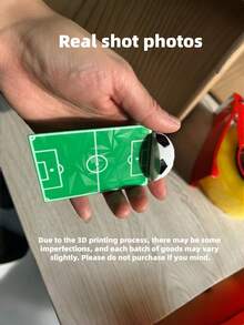 1Pc One Size 3D Printed Creative Novelty Football Soccer Bookmark Green White Contrast Color 3D Shaped Page Clip Cute Cartoon Fun Stationery For Reading Book School Office Home Library World Cup Watching Match Season Fans Gift - Football bookmark - View 11