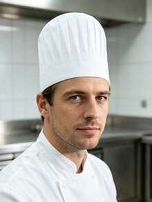 Disposable Non-Woven Chef Caps, Tall Hat & Bouffant Hat For Kitchen - Multicolor - View 6