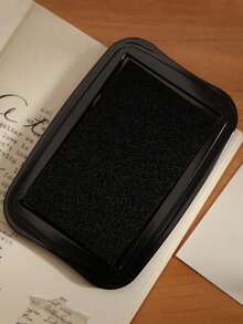 Permanent Fabric Ink Pad, Craft Fingerprint Ink Pad, DIY Washable Stamp Ink Pad For Paper And Wood Craft - Black - View 3