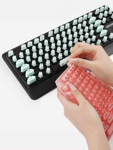Silicone Keyboard Stickers For Manicure‑Typing, Manicure Keycaps For Girls, Anti‑Damage Keyboard‑Typing Gadget For Long Nails - View 8