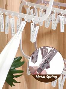 Space Saving Multi-Function Clip Hanger 1pc For Socks Underwear Efficient Drying Rack For Bedroom Bathroom Dorm Decor Also For Dress Pants Jeans Skirts Boots Shoes Spring Summer Top Organizer Must Have Smart Solution - View 8