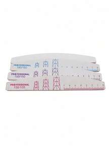5/10/20PCS Professional Half Moon Nail File Double Sided Sandpaper Buffing Blocks 100/150/180/240 Grit Manicure Pedicure Tools Easy Shape Smooth Edge For Salon Home Use - Multicolor - View 6