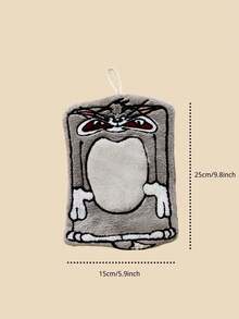 TOM & JERRY X Joivida 1 Set Cartoon Cat & Mouse Fun Design Hanging Handkerchief, High Absorbent Coral Fleece, Multi-Functional Cleaning Towel For Bathroom & Kitchen, Soft & Skin-Friendly, Easy To Hang, Nostalgic Cute Design, Enhancing Life Ritual, A Perfect Gift - Multicolor - View 9