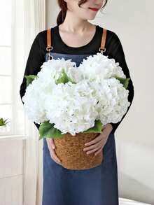 1pc Large Hydrangea Artificial Flower Wedding Stage Decor Dense Fake Flower Arrangement Event Party Backdrop Arch Aisle Decoration Centerpiece Home Festival Ornament - Multicolor - View 5