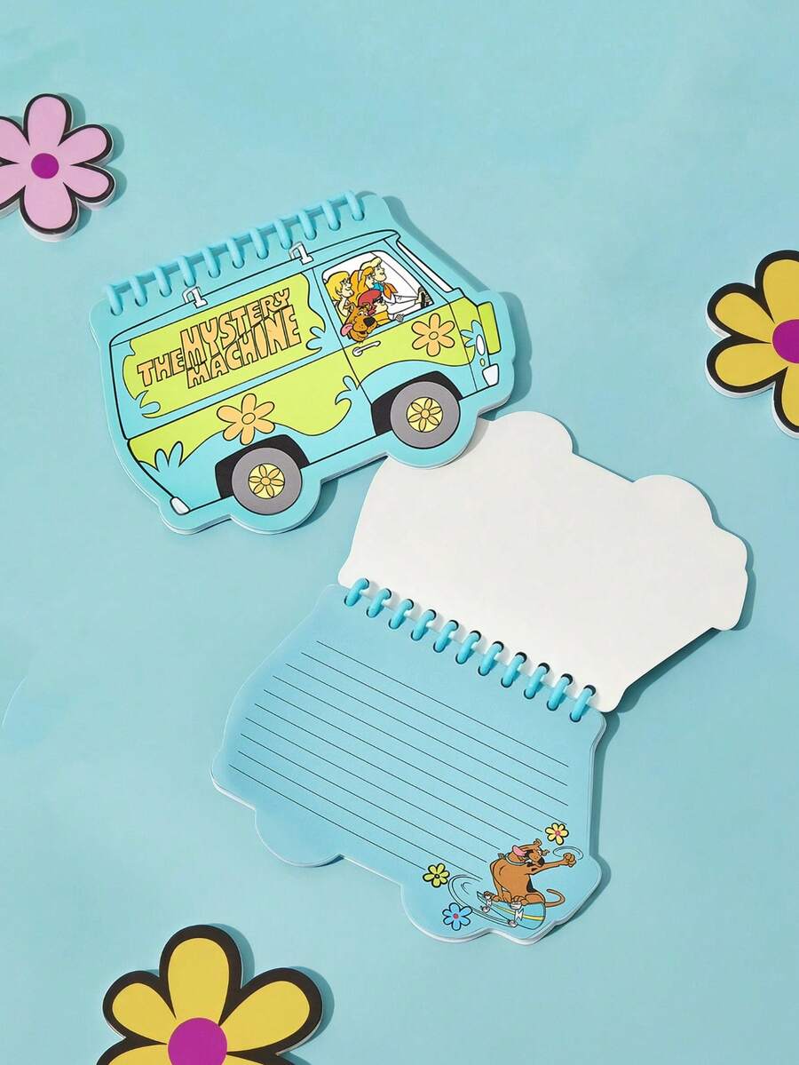 SCOOBY-DOO X POKOJA LAND Cute Cartoon Korean Style Pocket Notebook Student Portable Planner Journal - A6 special-shaped line grid - View 1