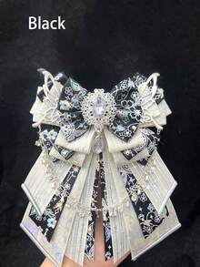 One-Piece; Cute And Elegant; Featuring A Luxurious Decorative Bow Pendant, Ribbon Brooch/Corsage, And Silver Chain; Anime/Idol Accessory - multicolor - View 17