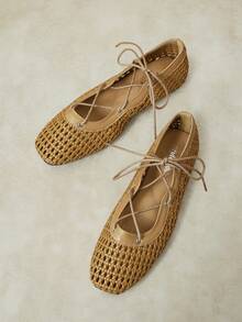 Styleloop Ladies, Willow Nails, Flat Shoes, Vacation Atmosphere, Summer Wear, Travel Essentials, Y2K, Cool Girl Night Out Wear - Light brown - View 5