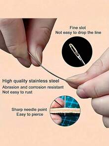 Self-Threading Needles: Easy Side Threading For All - Ideal For Elderly Or Those With Poor Eyesight - Multicolor. - View 7