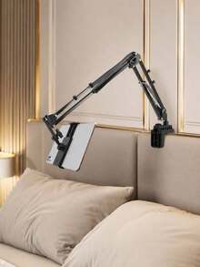Bed Tablet Holder, Adjustable Long Arm Phone Clamp, Suitable For Desk Bedside Bed Edge, Foldable Floating Slouchy Bracket, Suitable For Recording Live Streaming, Compatible With Pro Mini Kindle Switch 4-13 Inch Devices - Multicolor - View 13