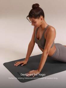 GLOWMODE 1 Pack GlowBase Dual-Grip Double-Sided Anti-Slip Water Resistant TPE Yoga Mat 6mm Thick Yoga Pilates Studio Gym Daily Active Wear - Grey - View 2