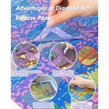 Reusable Diamond Art Release Section Frame Film, 30 Pcs Non-Stick Release Paper For Diamond Painting Lovers, 10 X 10 Cm Diamond Art Accessories And Tools For Sectioning, Gradient Rainbow - View 4