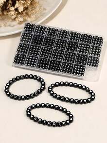 28 Grid Acrylic Letter Beads Diy Set Box 26 Single Letters 4X7mm Friendship Bracelet Necklace Jewelry Accessories - Multicolor - View 5