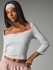 MISSGUIDED Women T-Shirts - Light Grey - View 4