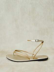 Styleloop Ladies, Thong, Buckle, Summer Breeze, Style, Flat Sandals - Gold - View 3