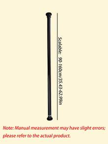 1PC Thickened 0.86-Inch Tube, Drill-Free Tension Rod, Extendable Shower Curtain And Curtain Rod, Wardrobe Hanging Rod, Balcony Clothes Drying Rod, Door Curtain Support Rod, An Essential Household Tool With Easy Installation - multicolor - View 13