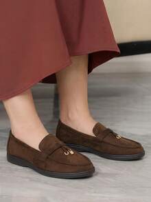 Sleekvia Commuter Flat Loafers Fall Shoes - Brown - View 6
