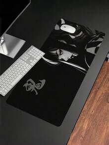 1pc Japanese Oni Mask Girl Control Mousepad XXL Large Extended Non Slip Rubber Base Desk Mat For Keyboard Mouse Gaming Setup Office Home Computer Laptop Smooth Surface Durable Wear Resistant Easy Clean Portable Practical Gift For Gamers - View 8