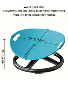 1pc Human-Shaped Rotating Sensory Integration Chair, Oval Shell Design - European Rotating Sensory Integration Chair - Non-Slip Metal Base, Durable Plastic Structure, Suitable For Training Centers, Sports Facilities, And Home Use - Enhance Balance - Multicolor - View 2