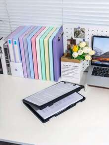 1pc Large Capacity Waterproof Durable Classified Test Paper Folder Subject Sorting Storage Organizer For Students School Office Stationery Supplies - A4 - View 2