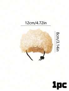 PETSIN 1PC Adorable Pet Afro Wig With Adjustable Elastic Strap, Suitable For Small To Medium-Sized Cats And Dogs. A Fun Costume Prop For Halloween, Birthday Parties, And Holiday Photoshoots. - Multicolor - View 22