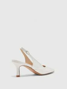 CUCCOO BIZCHIC Women's Elegant Pointed Toe Pumps For Commuting Valentine's Day - White - View 3