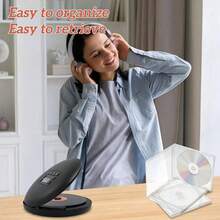2/5/10 Pcs/Set Square CD Cases, Single Disc Plastic DVD Cases, PS DVD Disc Storage Boxes, CD Album Organizer Cases, Recording Boxes, Mini Storage Cases - White - View 1