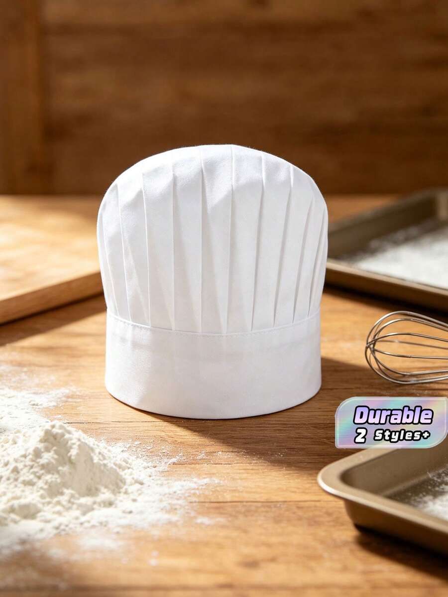 Disposable Non-Woven Chef Caps, Tall Hat & Bouffant Hat For Kitchen - Multicolor - View 1