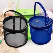 1pc Colorful Multi-Size Mesh Yarn Storage Bag, DIY Crochet Tool Organizer. - multicolor - View 2