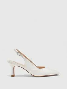 CUCCOO BIZCHIC Women's Elegant Pointed Toe Pumps For Commuting Valentine's Day - White - View 1