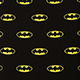 Batman pattern printed on black background