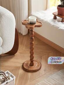 1PC Round Wooden Mixed Color Multifunctional Pedestal Coffee Plant Stand Side Table For Living Room Sofa Bedroom Durable Non Slip Easy Clean Space Saving Versatile Home Furniture Gift - Multicolor - View 1