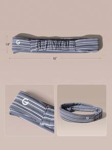 GLOWMODE FeatherFit™-Air Work It 吸汗運動訓練髮帶健身用 - 薄荷藍 - 查看 6