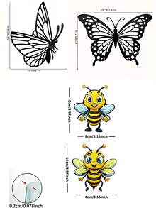 Bestselling Outdoor 2D Flat Acrylic Wall Decor With Various Patterns Including Bees, Butterflies, Flowers And Birds, Suitable For Daily Use And Parties - multicolor - View 3