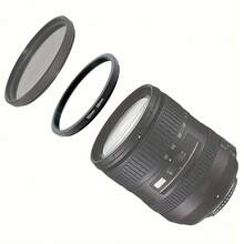 Teckwe Lens Filter Adapter Rings Allows You To Fit Larger Size Lens Filters On A Lens With A Smaller Diameter 18 Pieces Filter Ring Adapter Set, Camera Lens Filter Metal Stepping Rings Kit (Includes 9pcs Step Up Ring Set + 9pcs Step Down Ring Set) Black - View 9