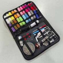 1 Set Portable Sewing Kit, Home Sewing Tool Set, 100pcs/Set Thread Box, Needles, Thread, Hand Sewing Accessories, Suitable For Christmas, Wedding And Other Occasions - Multicolor - View 13