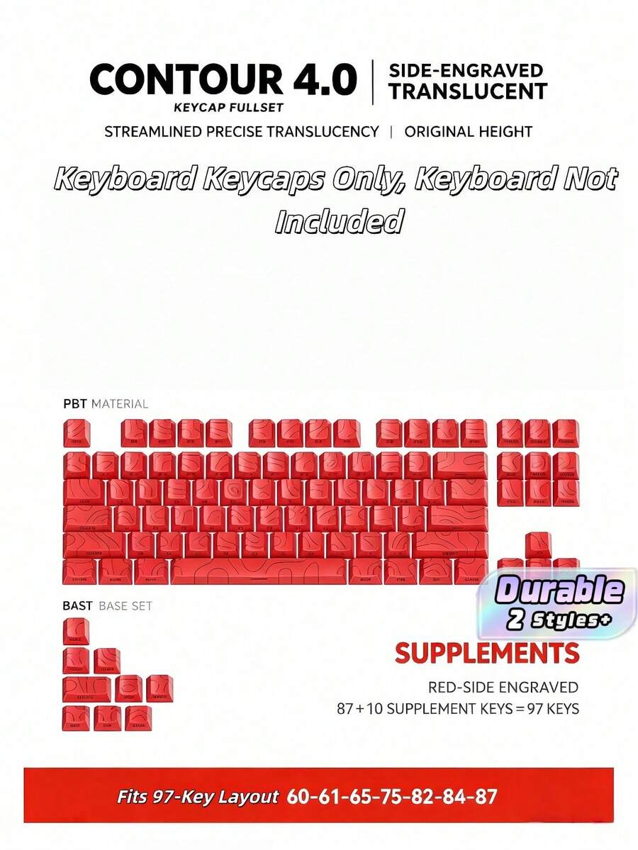 5 Side Dye Sublimation PBT Keycap Set Universal Replacement Key Caps Fit Most Layout Mechanical Keyboard Gaming Decor Accessories Perfect Gift For Keyboard Lovers Gamers - View 1