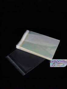 100PCS Clear OPP Bag Self Seal Adhesive Closure Reusable Plastic Packaging Pouch 005MM Thick For Gift Wrapping Party Favor Small Toy Clothing Storage - transparent - View 1