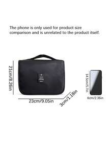 PU Leather Travel Makeup Bag Large Capacity Handheld Cosmetic Organizer Portable Waterproof Toiletry Storage Bag For Women - Multicolor - View 3