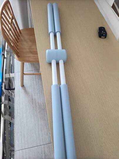 Barra de yoga 1 pieza abridor de espalda corrector de postura de hombros cruzados en pie entrenador para gimnasio en casa dispositivo de estiramiento de columna y moldeado corporal para adultos color negro