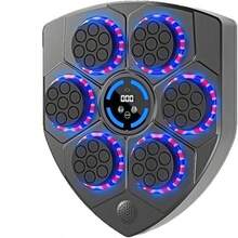 Wall‑Mounted Smart Music Boxing Machine With Boxing Gloves, 9 Modes & Speed Settings, Bluetooth Connected Punching Trainer With Hit Counter, Home Gym Workout Equipment - Multicolor - View 8