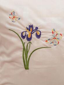 Cirelle 2件組 聚酯纖維刺繡信封式封口枕套，光滑透氣聚酯纖維床上用品枕頭保護套，信封式封口（不含枕芯） - 彩色 - 查看 6