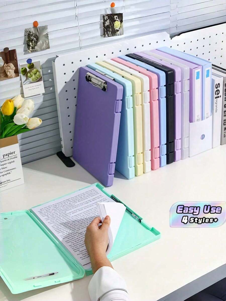 1pc Large Capacity Waterproof Durable Classified Test Paper Folder Subject Sorting Storage Organizer For Students School Office Stationery Supplies - A4 - View 1