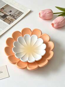 Flower Petal Silicone Mold, DIY Plaster Aroma Diffuser Tray Mold For Resin Epoxy Jewelry Dish Trinket Tray Ornament Craft Making - flower - View 8