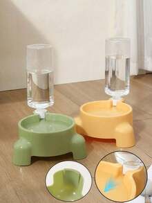 1 buah Dispenser Air Otomatis Gravitasi untuk Hewan Peliharaan, Kapasitas Besar, Mangkuk Anti Selip & Anti Tumpah, Pelindung Leher yang Ditinggikan, Tidak Membutuhkan Baterai, Ideal untuk Rumah & Perjalanan, Menjaga Hewan Peliharaan Tetap Terhidrasi - MultiWarna - View 12