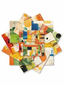 24pcs 6" Single‑Sided Craft Pattern Paper, Decorative Background Paper For DIY Photo Album, Scrapbook, Hand‑Made Cards & Notebook Decoration - Multicolor M - View 6