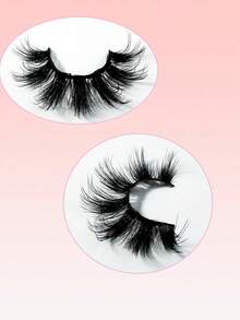 1box Selectable Natural Fluffy Soft Dramatic 3D Mink Style Long Wispy Messy Multi Layered Short Thick Volume False Eyelashes Cilia Faux Cils Extension Makeup Tool Reusable Easy Apply For Women Girls Daily Work Meeting Club Party Wedding Holiday - limited edition - View 5