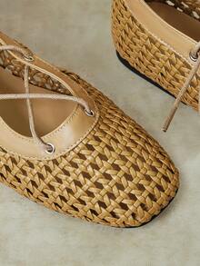 Styleloop Ladies, Willow Nails, Flat Shoes, Vacation Atmosphere, Summer Wear, Travel Essentials, Y2K, Cool Girl Night Out Wear - Light brown - View 10