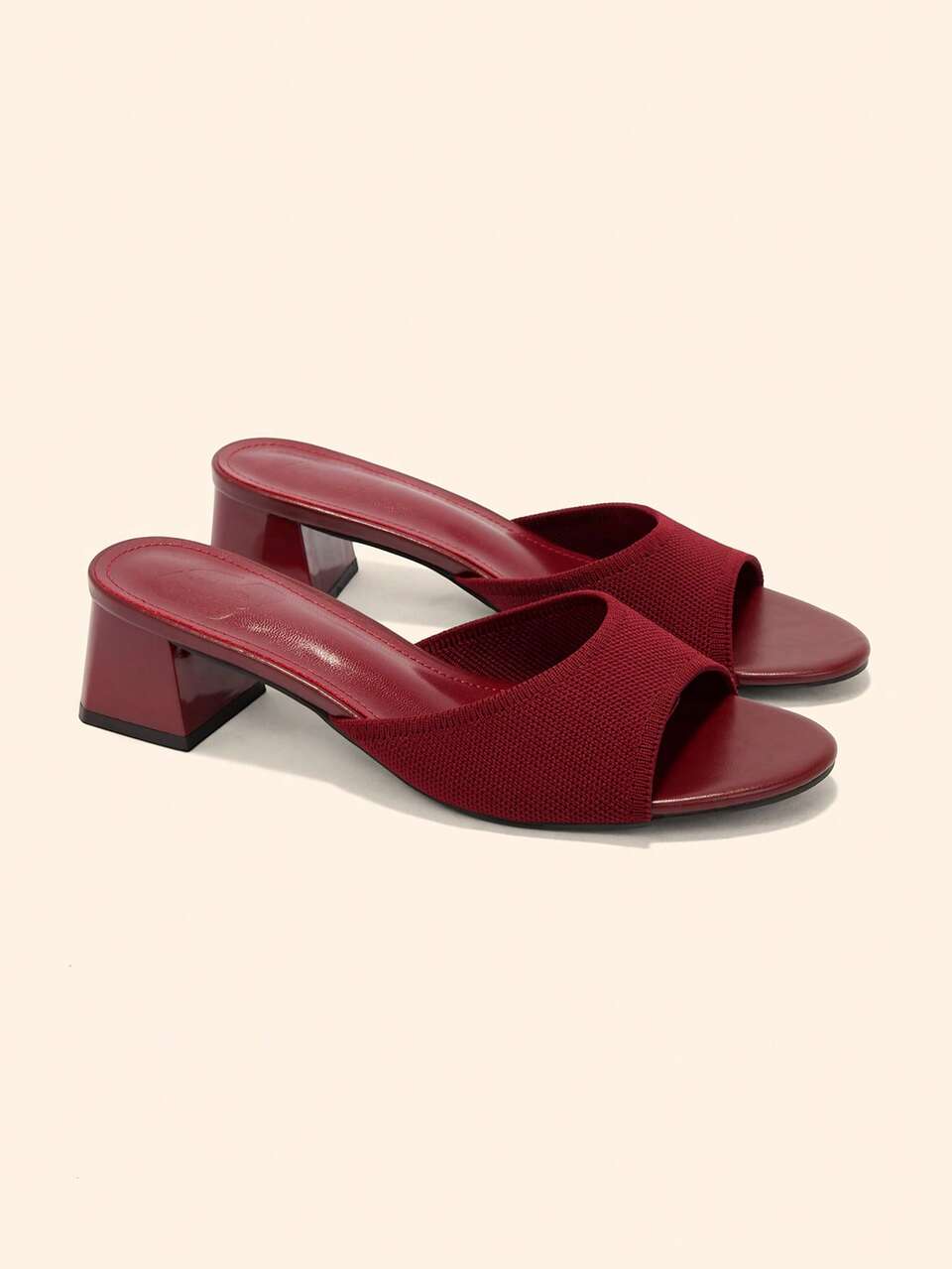 CUCCOO BASICS Women's Fashionable And Sexy Round Toe Woven Fabric Slippers, Medium And High Heels, Painted Thin And Straight Heels. Lightweight And Breathable Slouchy
